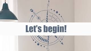 Wall Painting Idea Compass Rose Stencil Beginner Level Stenciling Tutorial Stencilslab