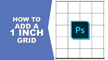 How to add a 1 inch grid in Photoshop