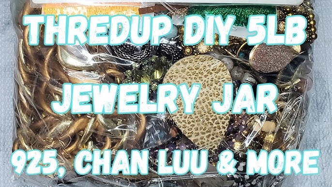 Tiffany, Louis Vuitton & 925 Silver! ThredUp DIY 5lb Jewelry Jar Unboxing  COLLAB w/ @lindsmclark 