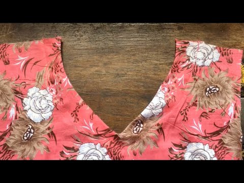 v shape neck design with lace