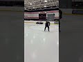 Ice hockey shooting drill