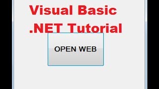 Visual Basic .NET Tutorial 51 - How to open a web page with VB.NET application