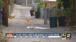 Baltimore Mayor spends $10M for new trash cans in city