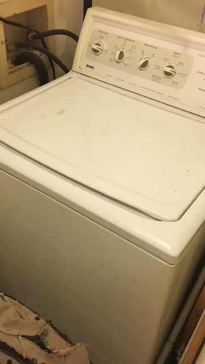 Singing along to the washing machine