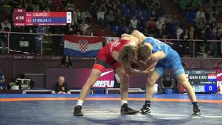 1/4 GR - 72 kg: I. LOMADZE (GEO) v. D. ETLINGER (CRO)