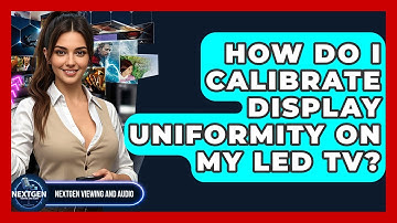 How Do I Calibrate Display Uniformity On My LED TV? - NextGen Viewing and Audio