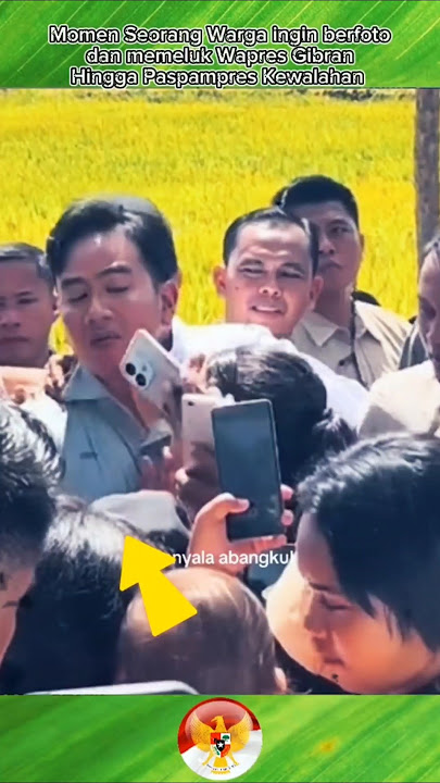 Paspampres Kewalahan menghalangi Warga yang memeluk Gibran #short #paspampres #prabowo #army