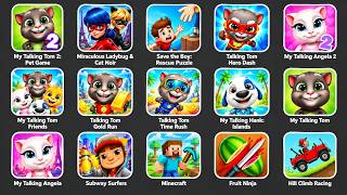 My Talking Tom 2: Pet Game, Miraculous Ladybug & Cat Noir, Save the Boy: Rescue Puzzle screenshot 2