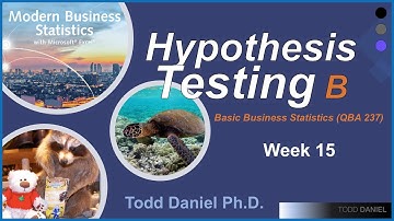 Introduction to z Tests in Business Statistics (Week 15A)
