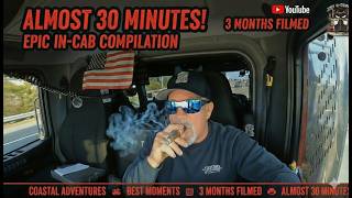 👀 INSIDE CAB VIEW COMPILATION!👀 3 months in less than 30 Minutes! #truckdriver #driving #commentary