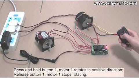 4 Channel DC Remote Controller Controls 2 AC Motors