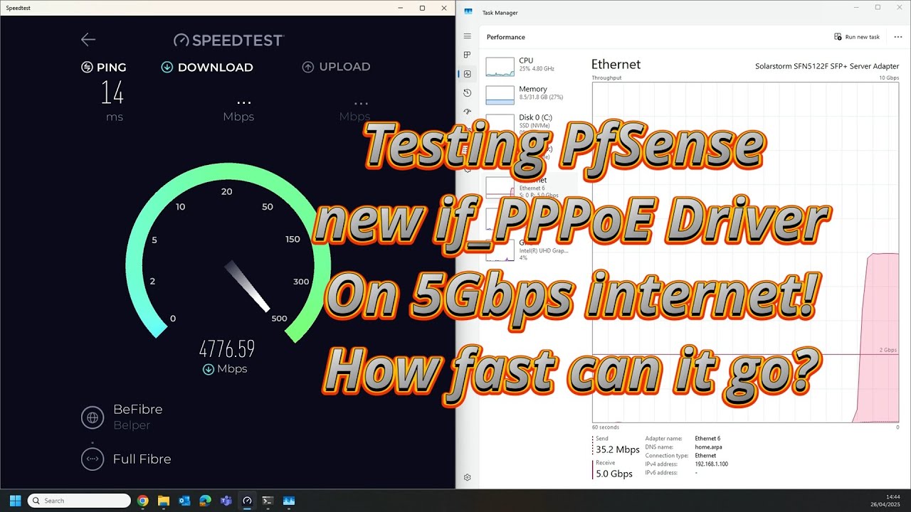 PPPページ Testing the new if_PPPoE driver in PfSense 2.8.0 beta at