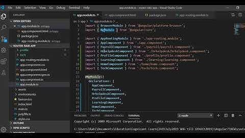 Angular Issue Fix and Routing Example
