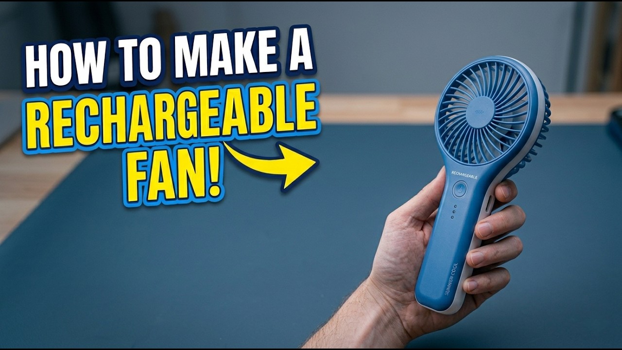 How to Make a Rechargeable Hand Fan at Home (Easy DIY)