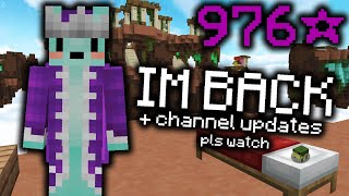 channel updates + im back (solo bedwars)