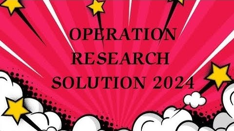 OPERATION RESEARCH BCOM 6 SEM Question Paper 2024 solution #operationresearch #exams #tips #bcom #or