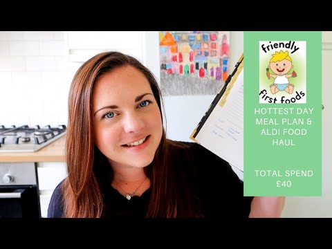 Hottest day in the UK food shop and meal plan