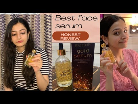 Swiss Beauty 24K Gold Serum Honest Review And Demo | Best Serum For Acne Prone Skin Faceserum