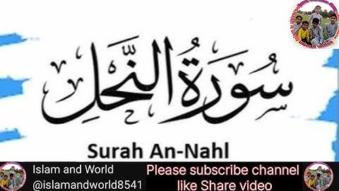 Surah An-Nahl 16 | سورة النحل | Urdu Translation | The Bee | Beautiful Quran Tilawat