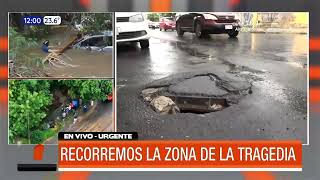 Recorremos la zona de la tragedia