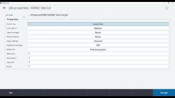 Trimble Access 2021 - Site Calibration DC File Import