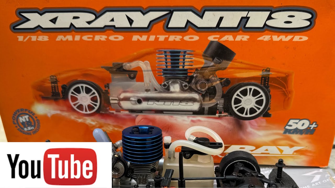 🔥VINTAGE COLLECTOR XRAY NT18 - 1/18 MICRO NITRO CAR 4WD - EXTREM