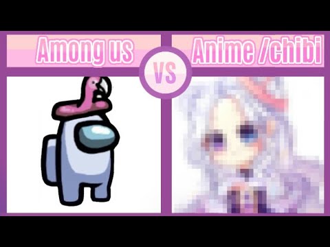 Among us character to Animechibi  YouTube