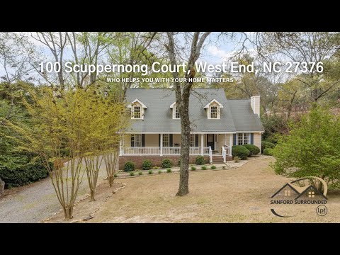 100 Scuppernong Ct, West End, NC home video tour