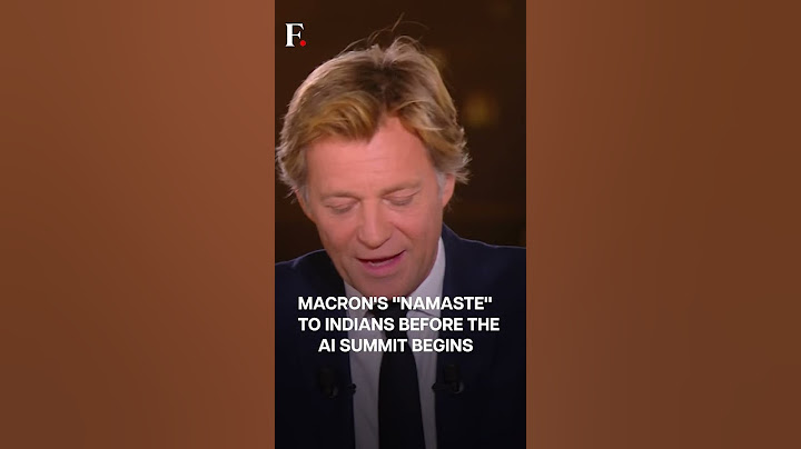 French President Emmanuel Macron Greets Indians with "Namaste" | Firstpost-France TV Exclusive |N18G
