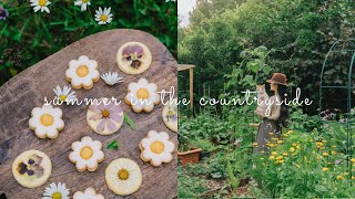 #113 Summer in the Countryside | Homemade bubble tea, Lemon Flowers Cookies , Raindrop Cake…