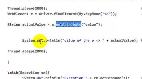 GetAttribute in Selenium Webdriver in java