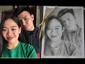 How to draw couple portrait