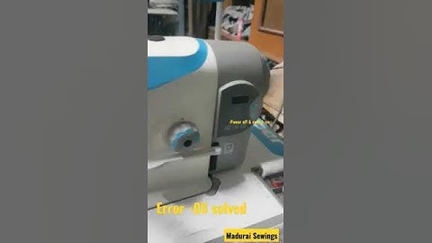 JACK A2 | A2B - ERROR E-08 PROBLEM SOLVED #brothersewing #jacksewingmachine #USHA #SINGER #juki