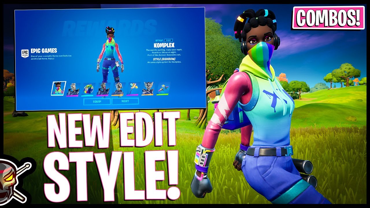 New Way To Make Combos Fortnite New Rainbow Komplex Gameplay Combos Fortnite V16 10 Update Youtube