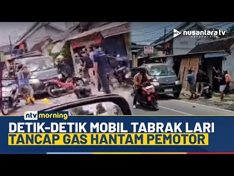 Ngeri! Mobil Tabrak Lari Sejumlah Pengendara Motor hingga Ada Korban yang Terseret | NTV MORNING
