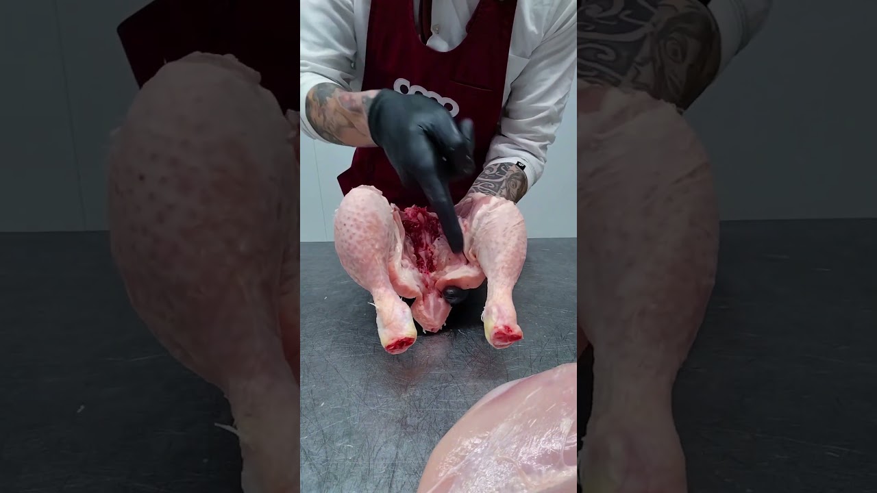 препарирование курицы. 