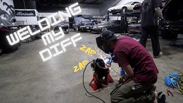 Welding the diff on the convertible 240sx