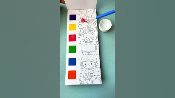 Thumbnail of This is the gouache painting book that children can't put it down. It doesn't need paints and brush