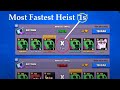 Only 1 Second Most Fastest Game Heist Brawl Stars