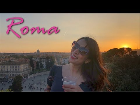 Villa Borghese em Roma e o por do sol mais lindo! ☀️