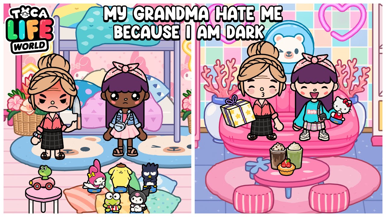 My Grandma Hate Me Because I Am Dark 🖤🥀 Story Toca Life Story 🌎