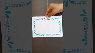 Very simple border designs|Project work border designs|Easy project work design borders#shorts #art
