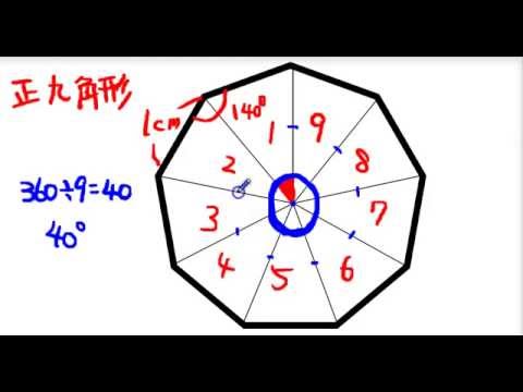 正多角形の性質 正九角形を例に Youtube