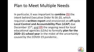 Learning Continuity Plan Webinar 8-10-20