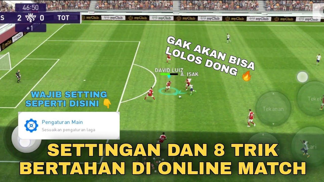 SETTINGAN DAN TRIK BERTAHAN DI ONLINE MATCH PES 2021