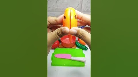 146 Relaxing & Satisfying Cutting Sounds - ASMR Toy Vegetables and Fruits! #shorts #asmr #shortvideo