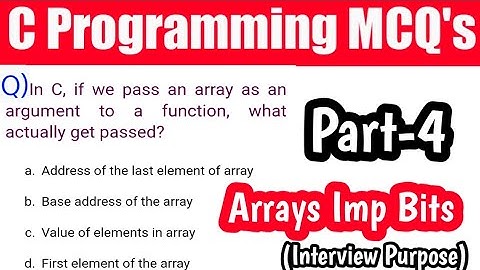 C Programming MCQ