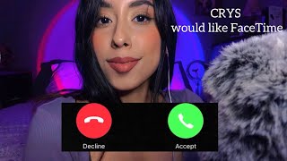 ASMR FaceTime Me Before Sleep 😴Roleplay (TINGLES with Gum Chewing)