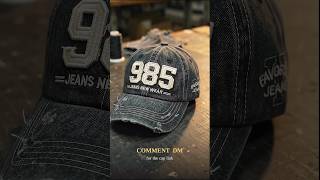 How This Premium Denim Cap Is Made 🔥 | From Fabric to Finished Cap #Shorts