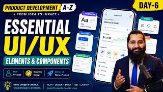 Day-6: Product Development A-Z | Essential UI/UX Elements & Components 🛠️🎨